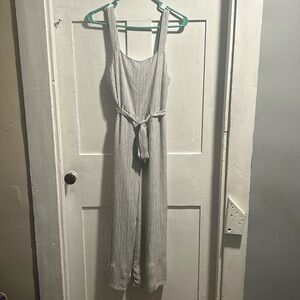 American eagle outfitters striped jumpsuit